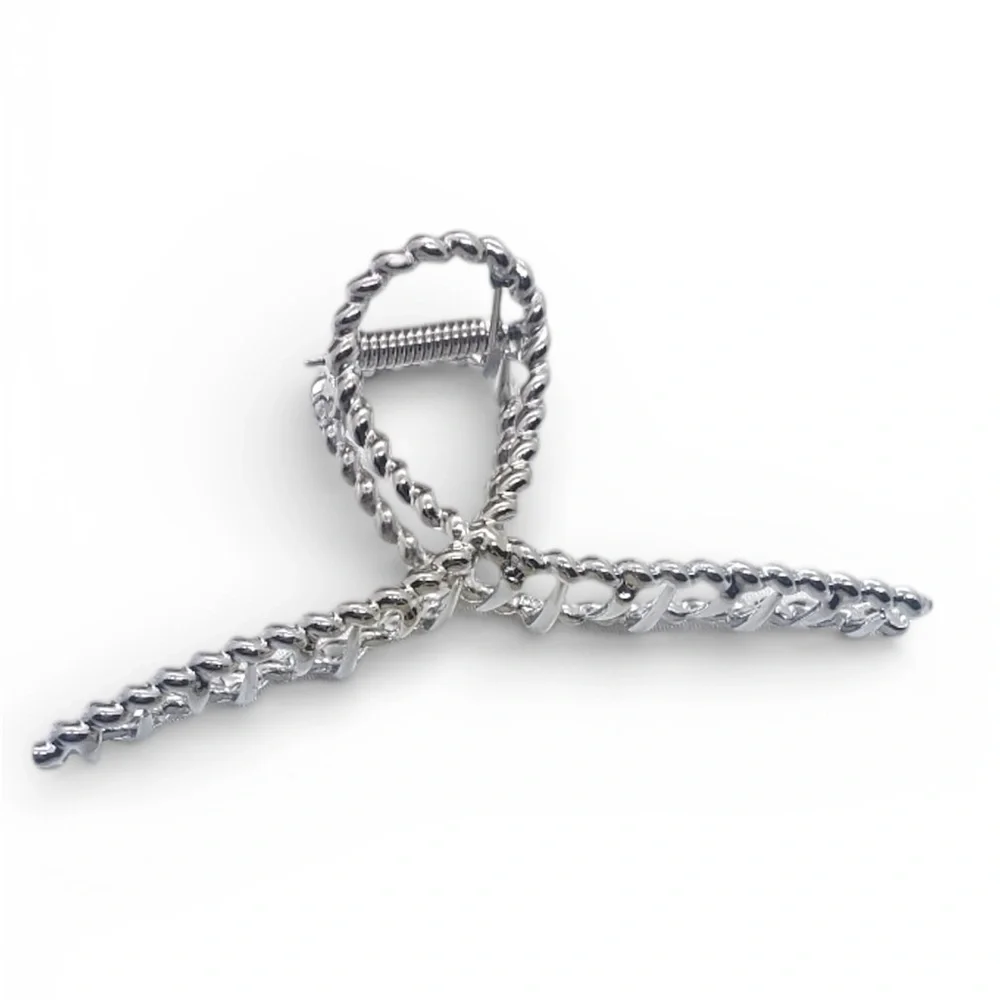 None silver twisted